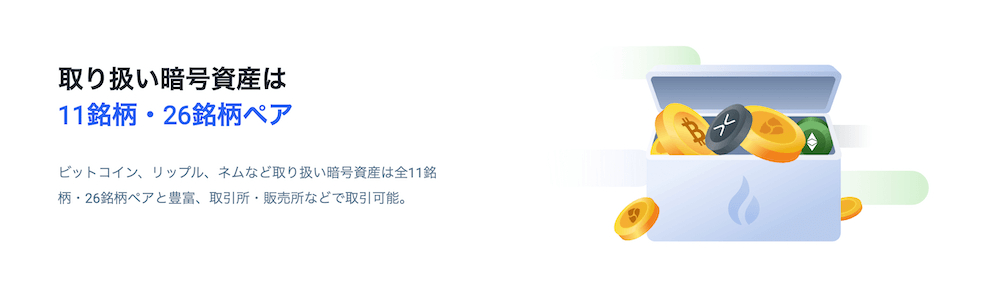 Huobiの取り扱い銘柄